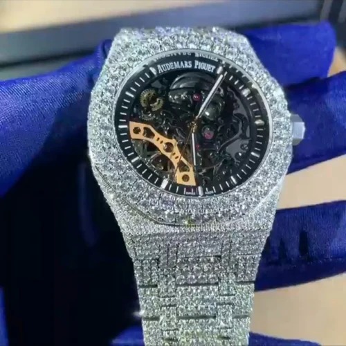 High Quality Fully Customized Iced Out Diamond Watch for Men Hip Hop Diamond Jewelry watch Gift