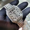 High Quality Hip Hop Customized Iced out Moissanite Diamond Watch for Men VVS Diamond Watch Gift