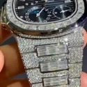 High Quality Hip Hop Customized Iced out Moissanite Diamond Watch for Men VVS Diamond Watch Gift