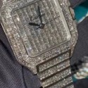 High Quality Hip Hop Customized Iced out Moissanite Diamond Watch for Men VVS Diamond Watch Gift