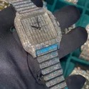 High Quality Hip Hop Customized Iced out Moissanite Diamond Watch for Men VVS Diamond Watch Gift