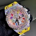Hip Hop Customized Iced out Moissanite Diamond Watch for Men VVS Diamond Watch Gift
