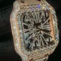 Top Quality Custom Watch for Men Iced out Moissanite Watch Diamond Studded Hip Hop Diamond Jewelry