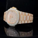Top Quality Customized Iced Out Moissanite Watch Stainless Steel Best Quality Diamond Watch for Men