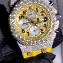 Hip Hop Customized Iced out Moissanite Diamond Watch for Men VVS Diamond Watch Gift