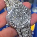 Top Quality Diamond Moissanite Watch on Factory Price DEF Moissanite Diamond Iced Out Watch