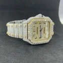 High Quality Custom Watch for Men Iced out Moissanite Diamond Studded Watch Hip Hop Diamond Jewelry