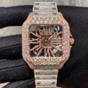 Top Quality Customized Iced Out Moissanite Watch Stainless Steel Best Quality Diamond Watch for Men