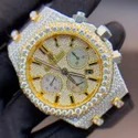 High Quality DEF Lab Moissanite Diamond Watch Colorless Diamond Hip Hop Style Diamond Watch