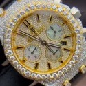 High Quality DEF Lab Moissanite Diamond Watch Colorless Diamond Hip Hop Style Diamond Watch