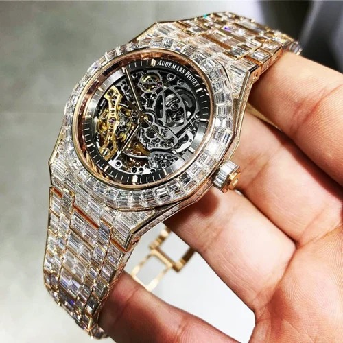 Best Quality Iced Out Moissanite Watch for Men VVS Diamonds Best Fashion Jewelry Gift