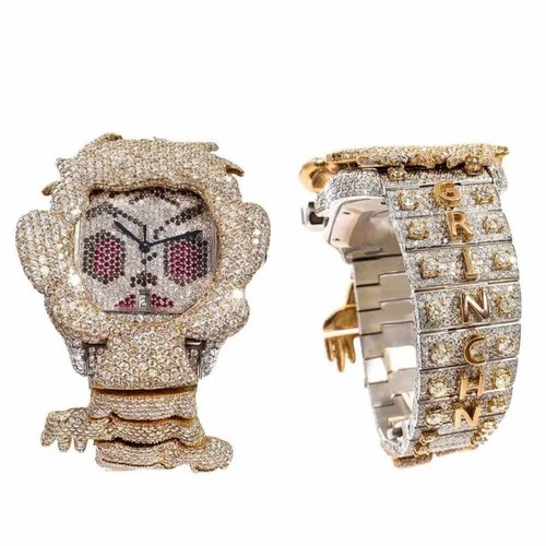 Top Quality Diamond Moissanite Watch on Factory Price DEF Moissanite Diamond Iced Out Watch