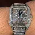 Top Quality Diamond Moissanite Watch on Factory Price DEF Moissanite Diamond Iced Out Watch