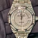 High Quality DEF Lab Moissanite Diamond Watch Colorless Diamond Hip Hop Style Diamond Watch