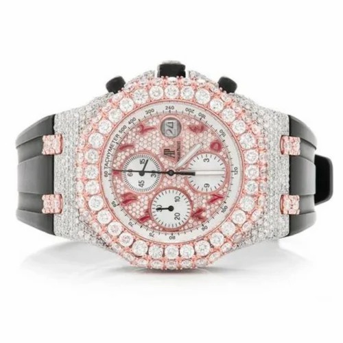 Good Quality Hip Hop Customized Iced out Moissanite Diamond Watch for Men VVS Diamond Watch Gift