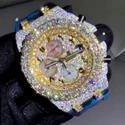 Hip Hop Customized Iced out Moissanite Diamond Watch for Men VVS Diamond Watch Gift