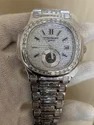 DEF VVS Moissanite Studded Diamond Watch, Iced Out Diamond Wrist Watch