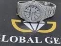 Moissanite Studded Iced Out Watch, 41mm Dial, EF/VVS Diamond Watch 9