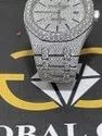 Moissanite Studded Iced Out Watch, 41mm Dial, EF/VVS Diamond Watch 9