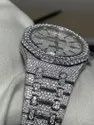 Moissanite Studded Iced Out Watch, 41mm Dial, EF/VVS Diamond Watch 9