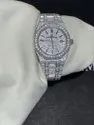 Moissanite Studded Iced Out Watch, 41mm Dial, EF/VVS Diamond Watch 9