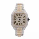 Hip Hop Customized Iced out Moissanite Diamond Watch for Men VVS Diamond Watch Gift