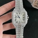 Best Selling Customized Iced Out Moissanite Watch VVS Diamonds Studded Hip Hop Watch Gift for Men