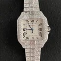 Best Selling Customized Iced Out Moissanite Watch VVS Diamonds Studded Hip Hop Watch Gift for Men