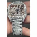 Moissanite Studded IcedOut Watch, 41mm Dial, EF/VVS Diamond, Wrist Watch 10