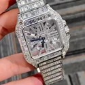 Trending Custom Watch for Men Iced out Moissanite Watch Diamond Studded Hip Hop Diamond Jewelry