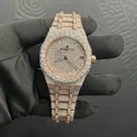 High Quality DEF Lab Moissanite Diamond Watch Colorless Diamond Hip Hop Style Diamond Watch