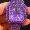 High Quality DEF Lab Moissanite Diamond Watch Colorless Hip Hop Style Watch