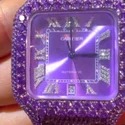 High Quality DEF Lab Moissanite Diamond Watch Colorless Hip Hop Style Watch