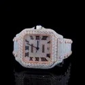 High Quality Iced Out Moissanite Watch for Men VVS Diamonds Best Fashion Jewelry Gift