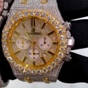 High Quality Iced Out Moissanite Watch for Men VVS Diamonds Best Fashion Jewelry Gift