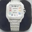 Hip Hop Customized Iced out Diamond Watch for Men VVS Moissanite Diamond Watch