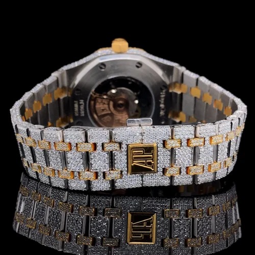 ICED OUT MOISSANITE STUDDED WATCH