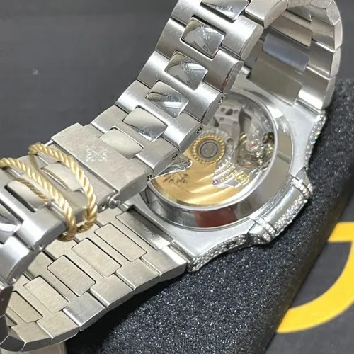 Diamond Watches, Moissanite Studded Iced Out Watch, EF/VVS Diamond, Wrist Watch