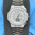 Diamond Watches, Moissanite Studded Iced Out Watch, EF/VVS Diamond, Wrist Watch