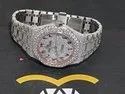 Moissanite Studded Diamond Watch, EF/VVS Diamond, Iced Out Wrist Watch 13