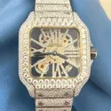 High Quality DEF Lab Moissanite Diamond Watch Colorless Diamond Hip Hop Style Diamond Watch