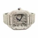 Moissanite Studded Iced Out Watch, 41mm Dial, EF/VVS Diamond Watch 9