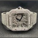 Moissanite Studded Iced Out Watch, 41mm Dial, EF/VVS Diamond Watch 9
