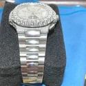 Moissanite Studded IcedOut Watch, 41mm Dial, EF/VVS Diamond, Wrist Watch 10