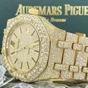 Moissanite Studded IcedOut Watch, 41mm Dial, EF/VVS Diamond, Wrist Watch 17