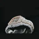 Moissanite Studded Iced Out Watch, 41mm Dial 6