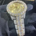 Good Quality Customized Iced Out Moissanite Watch Stainless Steel Best Quality Diamond Watch