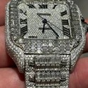 Trending Customized Iced Out Moissanite Watch VVS Diamonds Studded Hip Hop Watch Gift for Men