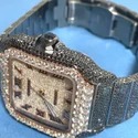 Trending VVS Moissanite Diamond Studded Iced Out Diamond Watch for Men Best Fashion Jewelry Gift