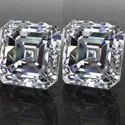 DEF Asscher Cut Moissanite Diamonds